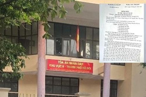 TAND Khu vực 9, TP Hà Nội xét xử vụ án dân sự 'Tranh chấp quyền sử dụng đất'