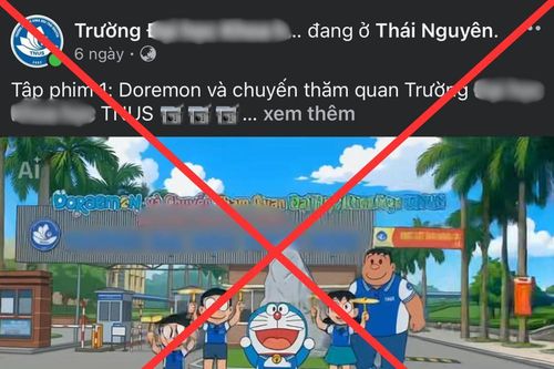 Các fanpage đồng loạt xóa video Doraemon quảng bá trường học ở Thái Nguyên