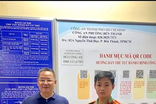 Công an phường Bến Thành: Hỗ trợ người dân và du khách tìm lại tài sản bị thất lạc