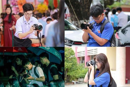 Học sinh làm truyền thông