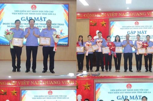 VKSND tỉnh Sơn La trao giải cuộc thi trực tuyến và gặp mặt đoàn thể thao tham gia Hội thao