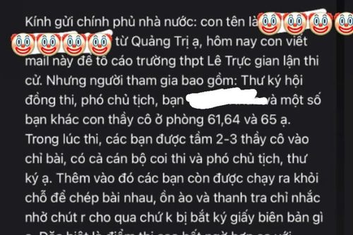 Xác minh phản ánh dấu hiệu tiêu cực về thi tốt nghiệp THPT tại điểm thi Trường THPT Lê Trực
