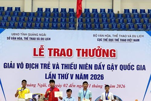 Lai Châu đạt 2 Huy chương Vàng tại Giải Vô địch trẻ và Thiếu niên đẩy gậy quốc gia lần thứ V