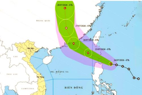 Bão NOUL sẽ gây sóng lớn trên Biển Đông