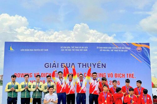 Cà Mau xuất sắc giành 11 huy chương tại Giải đua thuyền Canoeing U21 và U23 quốc gia 2026