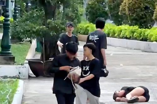 TPHCM: Bắt nhóm thanh niên mặc áo đen, đạp vào đầu cô gái rồi cướp túi xách ở công viên