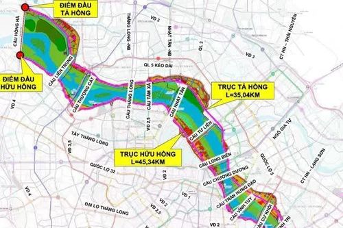 Hà Nội quy hoạch 17 cầu vượt sông Hồng