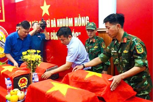 Quảng Ngãi: Tiếp tục phát hiện, quy tập thêm 3 hài cốt liệt sĩ ở xã Đặng Thùy Trâm