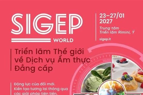Việt Nam là 'quốc gia khách mời' tại hội chợ ẩm thực SIGEP Rimini 2027