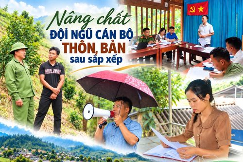 Nâng chất đội ngũ cán bộ thôn, bản sau sắp xếp