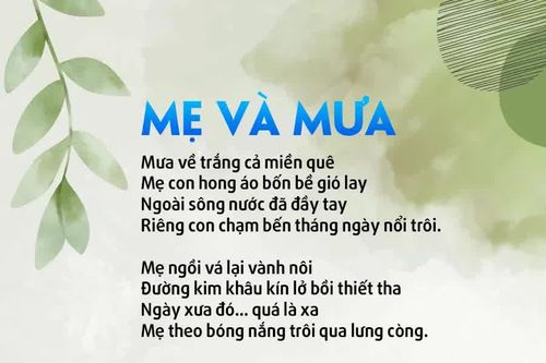 Mẹ và mưa
