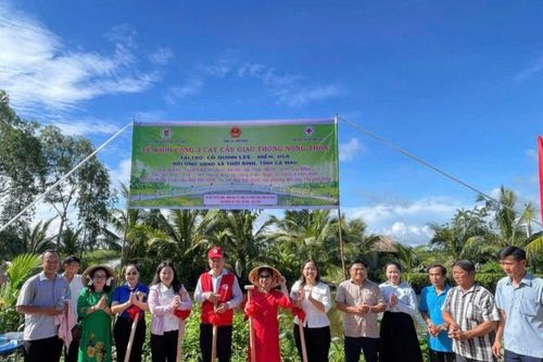 Khởi công 5 cây cầu giao thông nông thôn tại xã Thới Bình