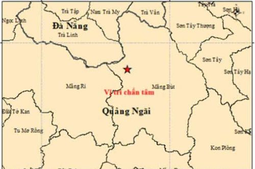 Ghi nhận 4 trận động đất xảy ra ở Đà Nẵng và Quảng Ngãi ngày 21/9
