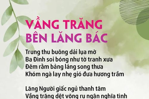 Vầng trăng bên lăng Bác