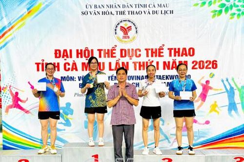 85 huy chương được trao sau 7 ngày tranh tài tại Đại hội TDTT tỉnh Cà Mau