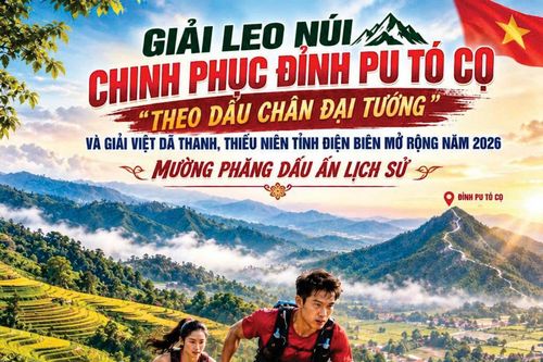 Điện Biên tổ chức Giải leo núi Pu Tó Cọ và Việt dã mở rộng năm 2026