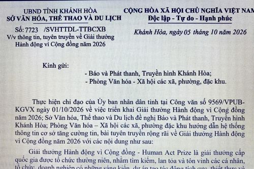 Tăng cường tuyên truyền về Giải thưởng Hành động vì cộng đồng năm 2026