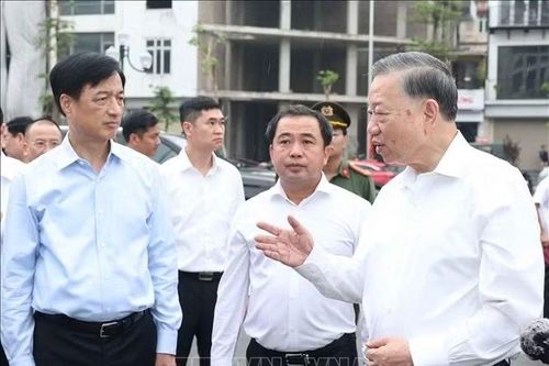 Tổng Bí thư, Chủ tịch nước Tô Lâm kiểm tra tiến độ công trình giao thông trọng điểm ở Hà Nội