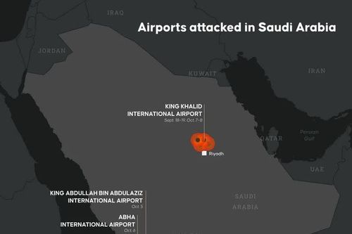 Quốc tế lên án mạnh mẽ vụ tấn công vào sân bay quốc tế ở thủ đô Saudi Arabia