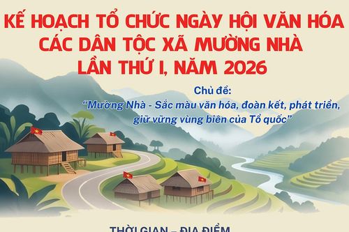 (Infographic) Ngày hội Văn hóa các dân tộc xã Mường Nhà lần thứ I, năm 2026