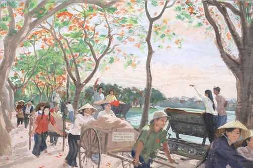 Đất nước mùa xuân và dấu ấn của họa sĩ tài năng Văn Giáo
