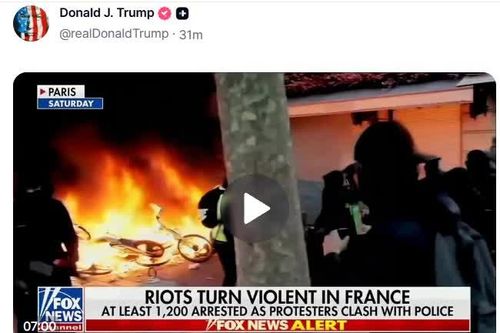 Tổng thống Trump bình luận về biểu tình ở Pháp