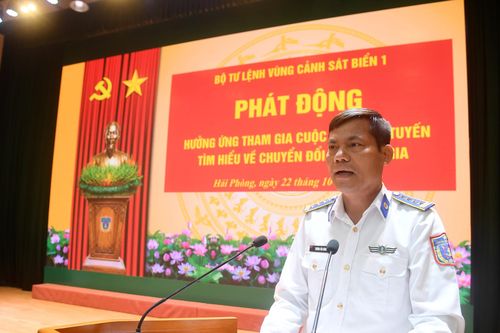 Bộ tư lệnh Vùng Cảnh sát biển 1 phát động tham gia Cuộc thi trực tuyến tìm hiểu về chuyển đổi số