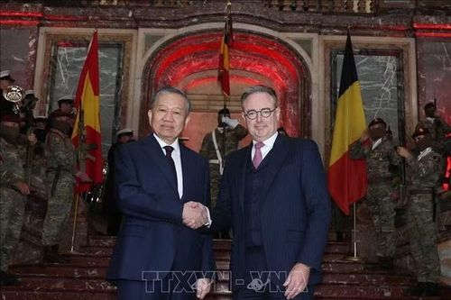 Thủ tướng Vương quốc Bỉ Bart De Wever chủ trì Lễ đón Tổng Bí thư, Chủ tịch nước Tô Lâm