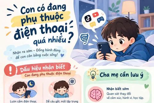 Cha mẹ cùng con xây dựng thói quen sử dụng điện thoại lành mạnh