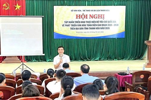 Thanh Hóa tập huấn triển khai Bộ tiêu chí quốc gia về phát triển văn hóa toàn diện