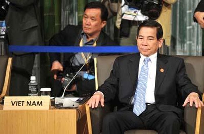 Chủ tịch nước Nguyễn Minh Triết dự phiên họp kín thứ 2 các nhà lãnh đạo APEC. Ảnh: VOV