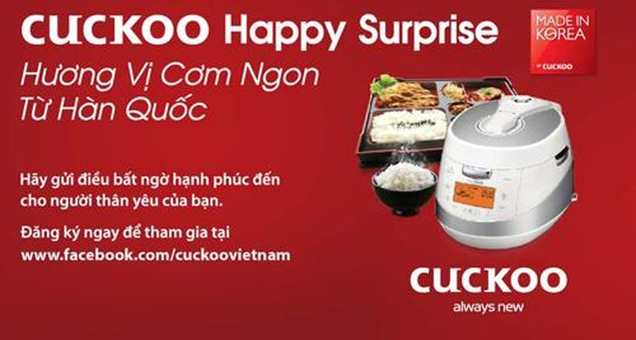 Cuckoo sẽ giúp anh gửi trao những hộp cơm bento xinh xắn đến vợ