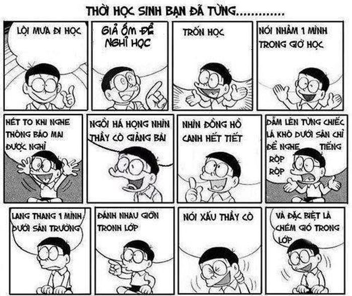 Thời học sinh bạn đã từng?