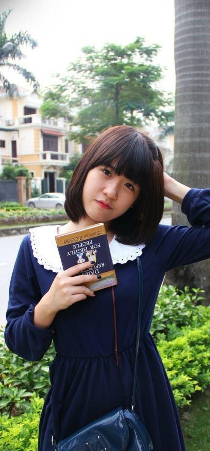 Khuôn mặt dễ thương. 