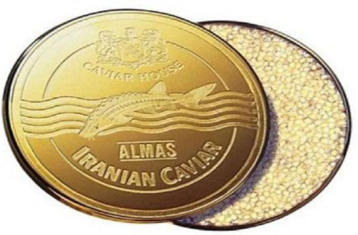 Trứng cá muối vùng Almas 5 nghìn bảng.