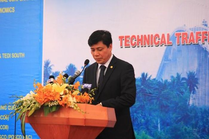 Thứ trưởng Bộ GTVT Nguyễn Ngọc Đông phát biểu tại buổi lễ