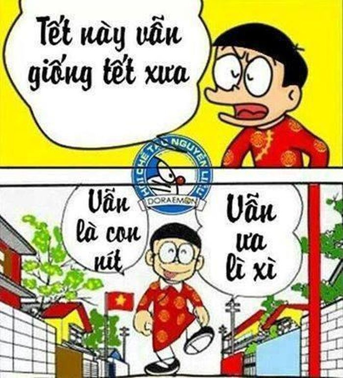  Trẻ con với niềm vui được lì xì. 