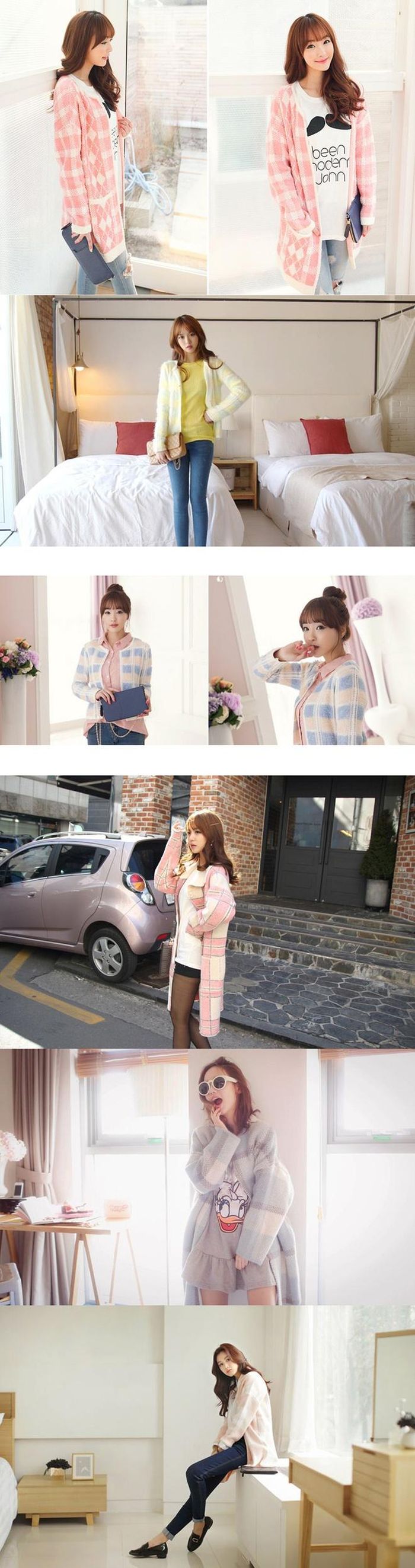 Khi hè đang dần bước sang, làm sao bạn có thể từ chối những chiếc áo cardigan kẻ ca rô, với những sắc màu pastel dịu mát đến ngọt ngào như thế này, phải không nào?
