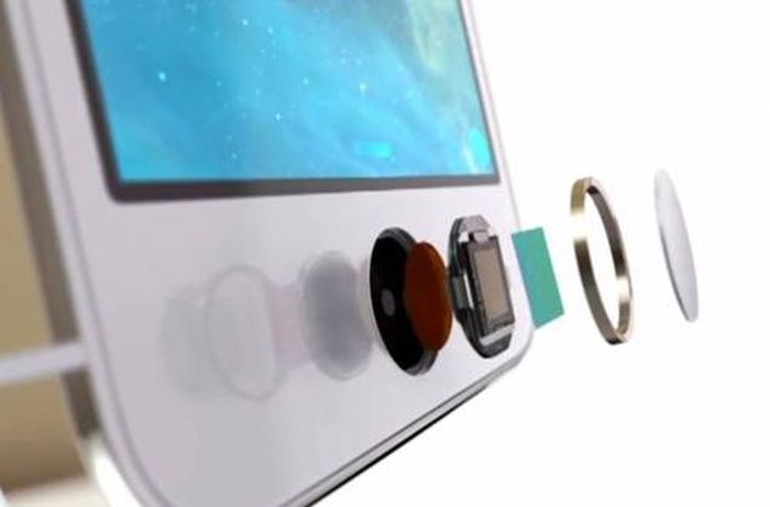 Phím Home trên iPhone với công nghệ cảm biến vân tay Touch ID.