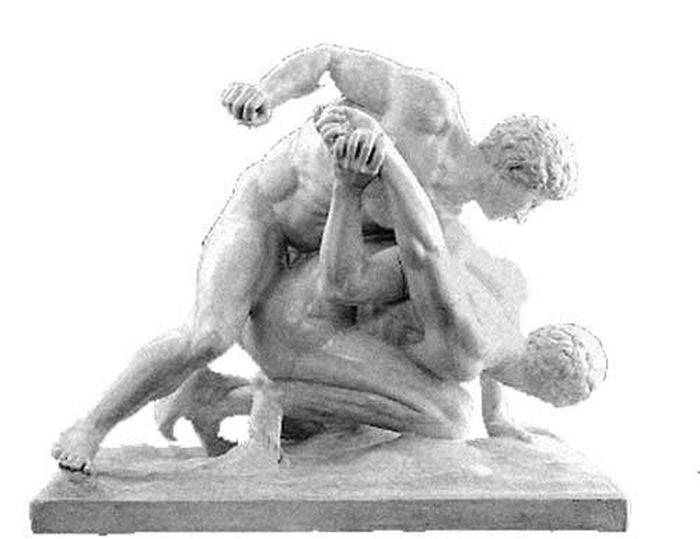 Trong số những môn thi đấu tại Olympic của người Hy Lạp cổ đại như đấu vật, boxing, nhảy xa, ném lao, đĩa và đua xe ngựa thì đấu vật là môn thi "khó nhằn" nhất. Bởi lẽ, môn thi này có quy tắc kỳ lạ nhất đó là các vận động viên phải khỏa thân 100%.