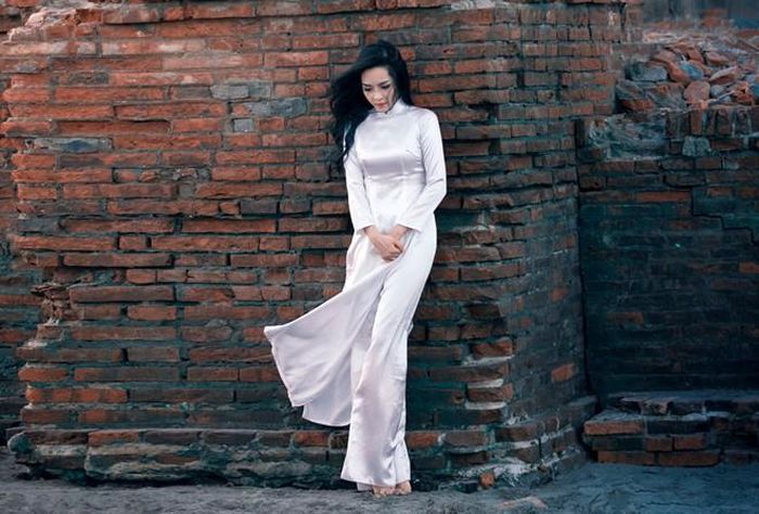 Tương tự Phương Ly, đôi chân dài giúp Vũ Thanh Quỳnh dễ dàng đánh lừa thị giác của người đối diện. Thực tế, 9X Nam Định chỉ cao 1,62m.