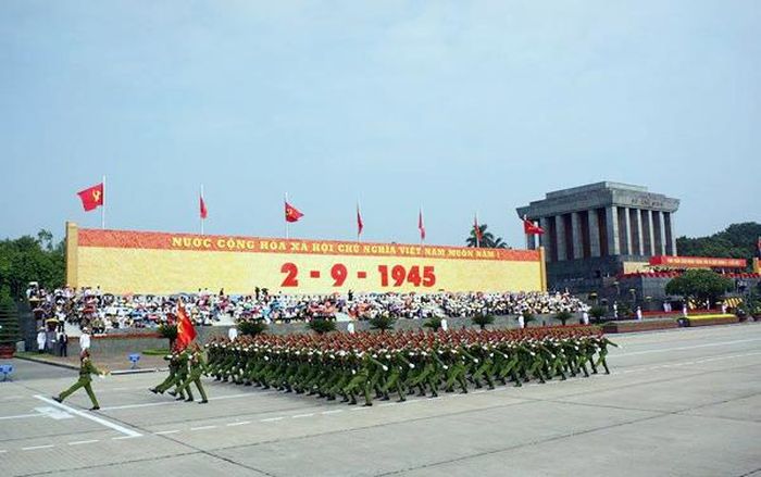 Khối Cảnh sát nhân dân. Ảnh: Trang Dũng.