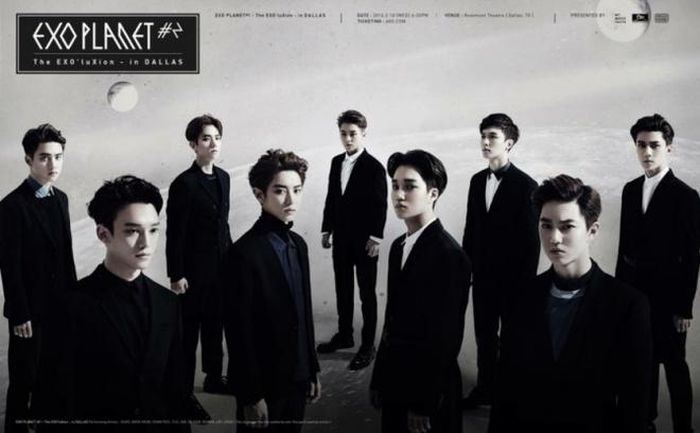 Poster tour diễn của EXO.