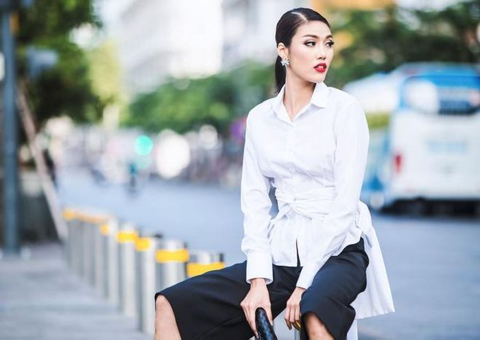 Với set đồ Lan Khuê gợi ý, bạn gái hoàn toàn có thể ứng dụng ở môi trường công sở. 