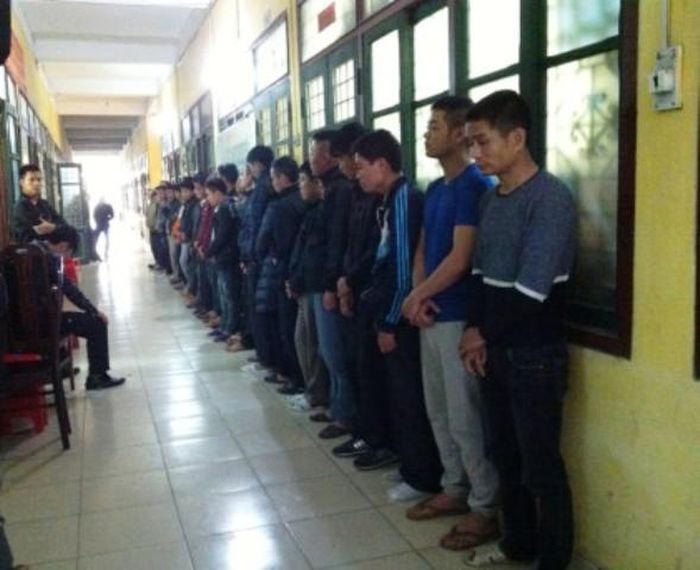 36 đối tượng tại cơ quan Công an