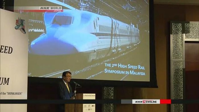Tàu siêu tốc Shinkansen của Nhật được giới thiệu tại Malaysia