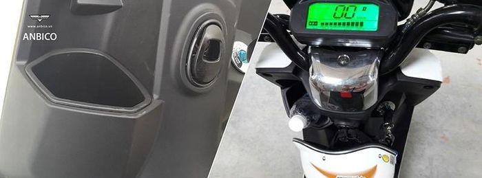  Xe điện Dina có hộc để đồ phía yếm trước khá rộng. 