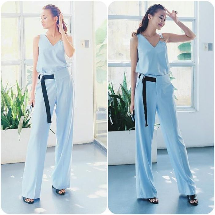 Thanh Hằng lựa chọn cả cây xanh khi đi sự kiện.