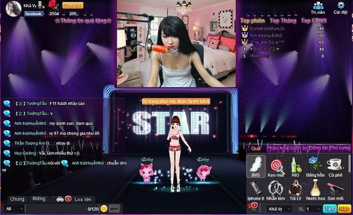 Phong trào gái xinh live stream trên các trang mạng giao lưu trực tuyến nổi tiếng như CCtalk hay IdolTV gần đây cũng nở rộ và thu hút sự quan tâm, theo dõi của đông đảo cư dân mạng. Và tại những môi trường này cũng ghi nhận khá nhiều vụ các cô gái trẻ đẹp, các idol gặp sự cố trong lúc đang ghi hình. Điển hình là trường hợp của Khả Vy - một cô gái rất nổi tiếng trên IdolTV với biệt danh "thánh quẩy", từng bị "lộ hàng" vì nhảy múa quá xung.