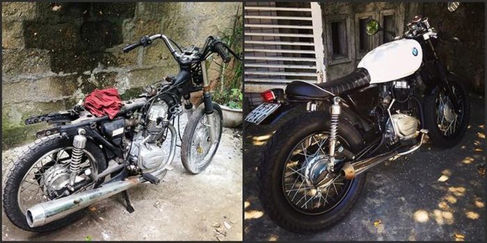  Chiếc xe trước và sau khi độ gần đây của Duy Khoa. Ảnh: NVCC